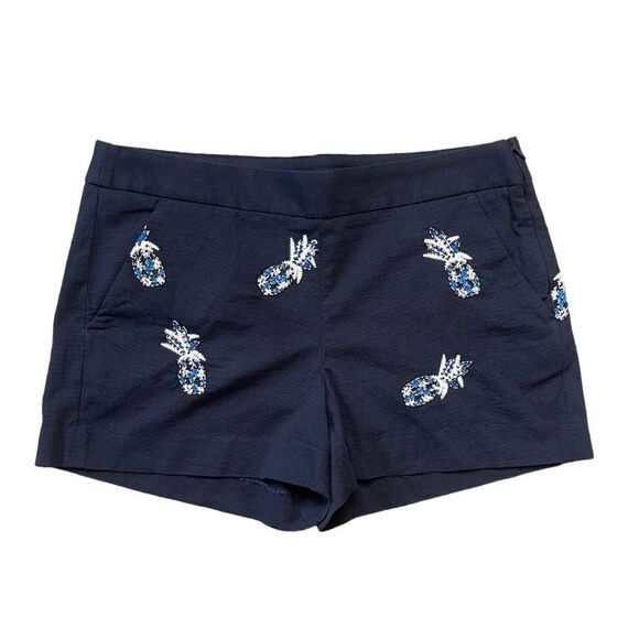 Loft Beaded Pineapple Novelty Shorts - Picture 1 of 10